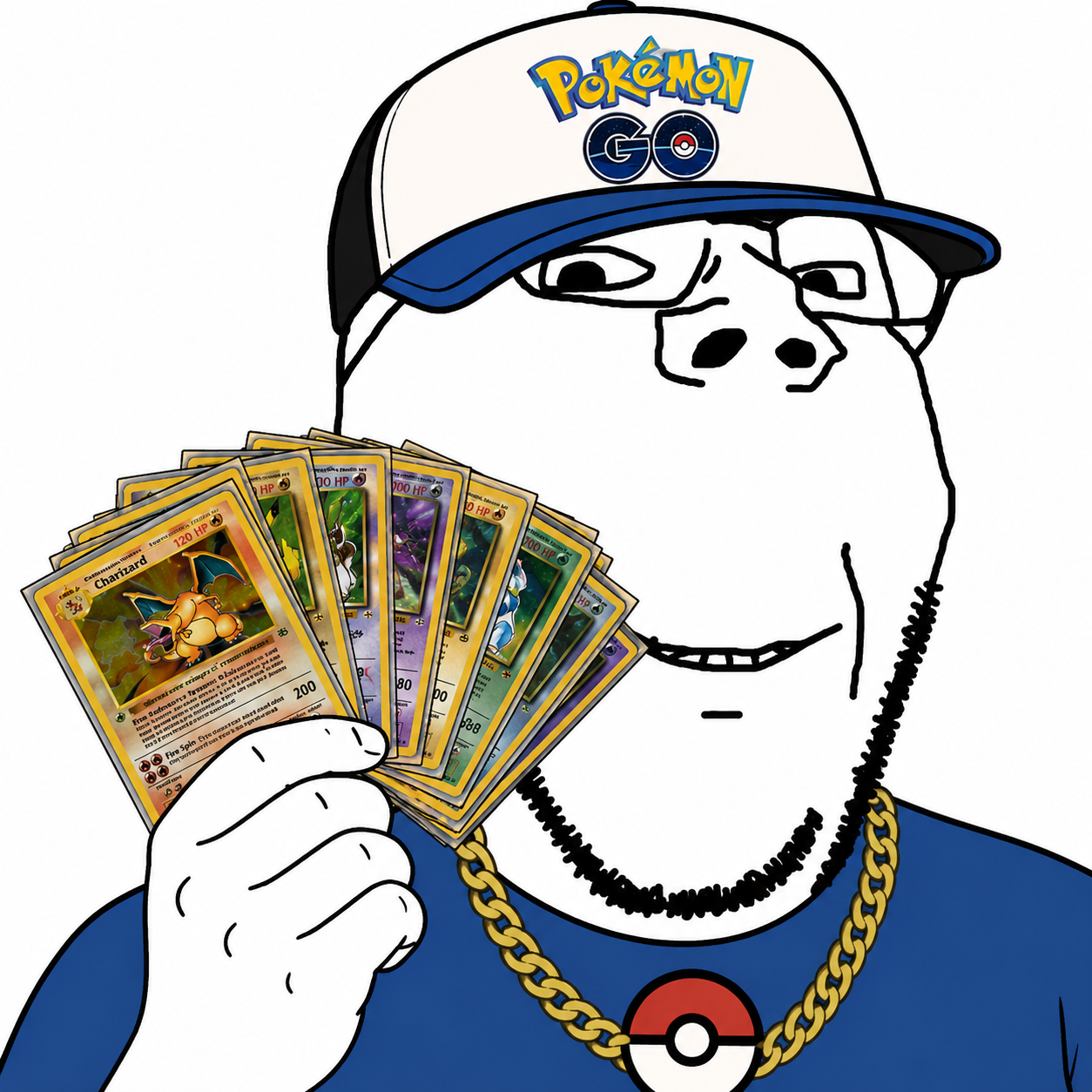 $NERD mascot holding collectible trading cards